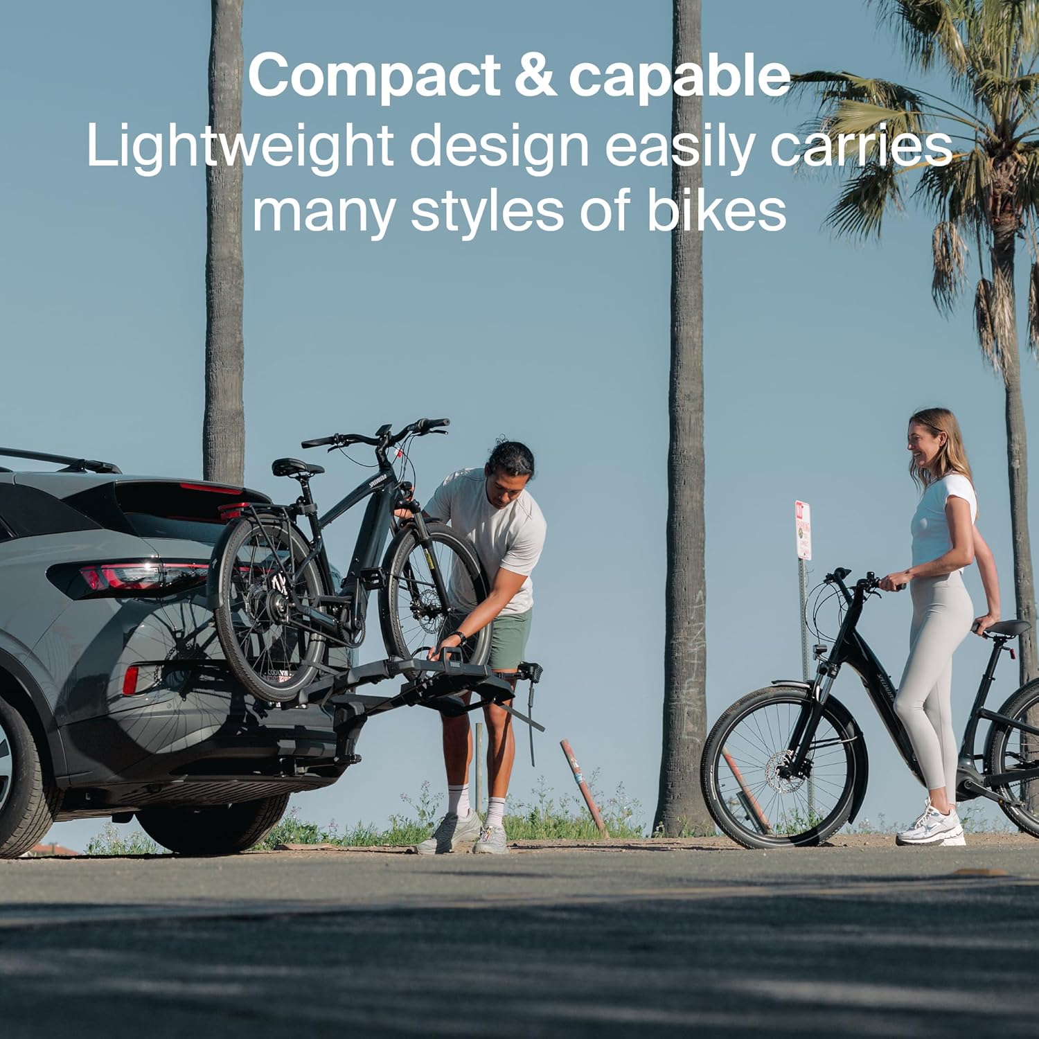 Thule Outpace 2 Bike Hitch Rack - Compact & Lightweight Platform Bike Rack - Image 3