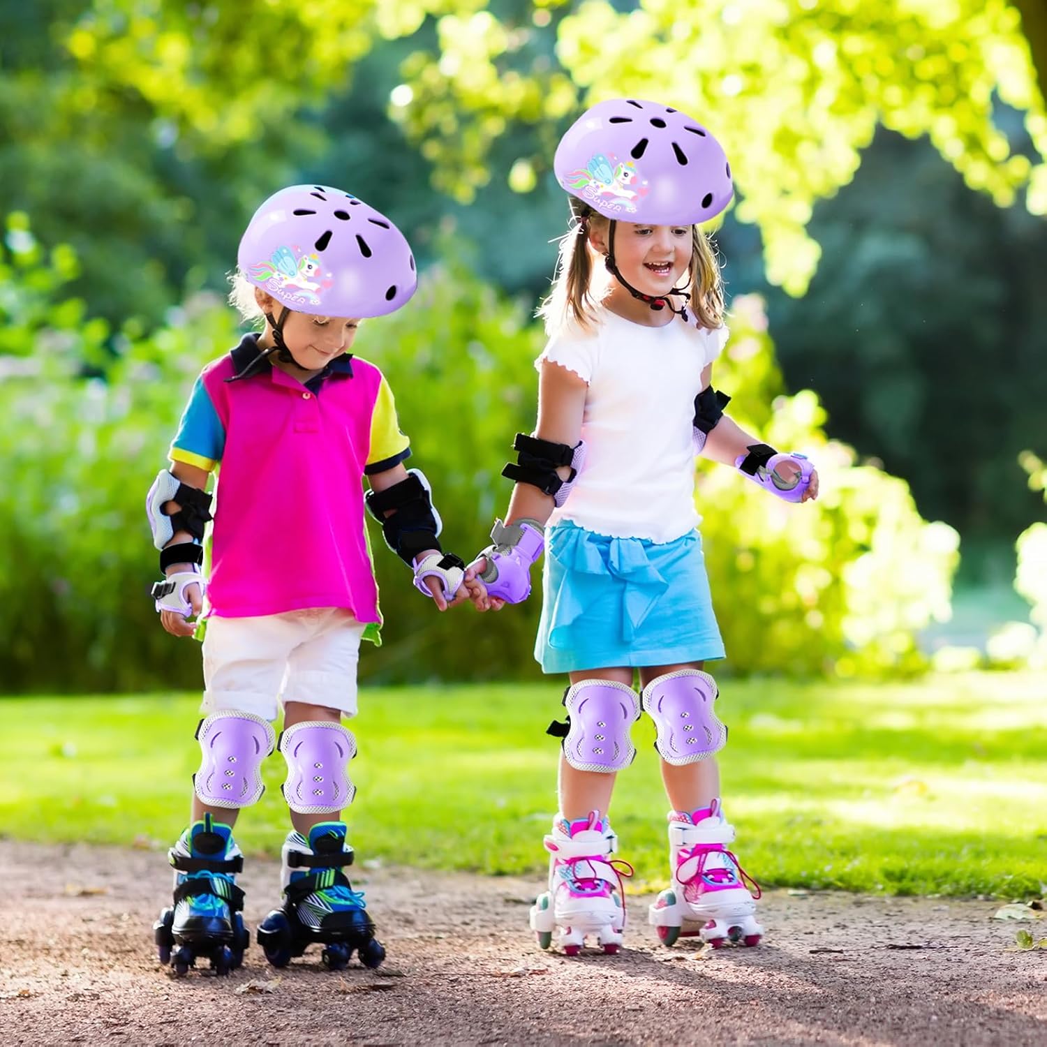 Kids Bike Helmet, Toddler Bike Helmet and Knee Elbow Wrist Pads - Image 5