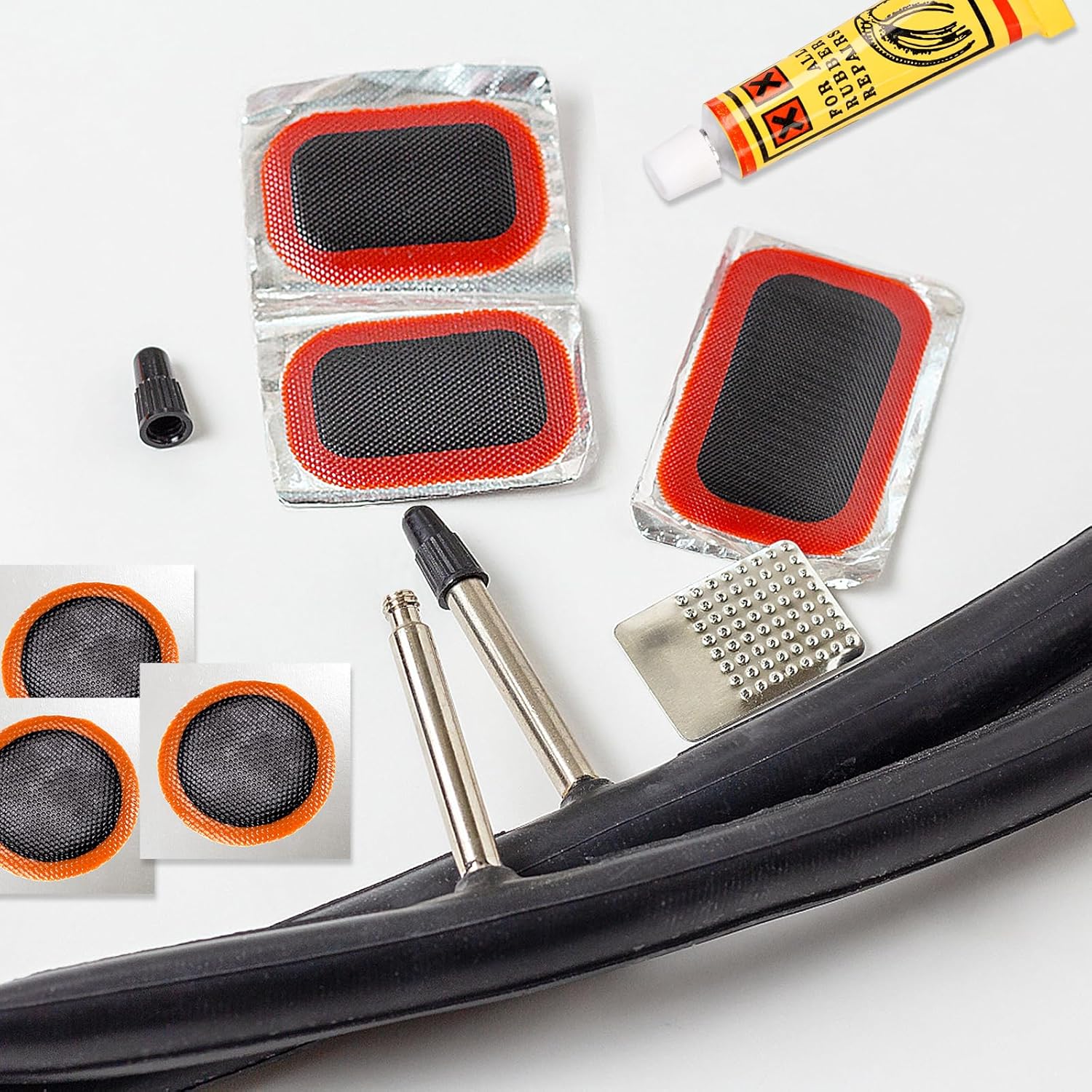 34pcs Bike Tire Repair Kit Bicycle Inner Tube Puncture Patches - Image 3