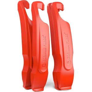Gorilla Force | Ultra Strong Bike Tire Levers | Lava Red (4 Pack - Lava Red)