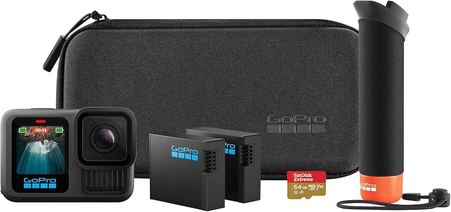GoPro HERO13 Black Accessory Bundle - Includes The Handler, 2 Enduro Batteries