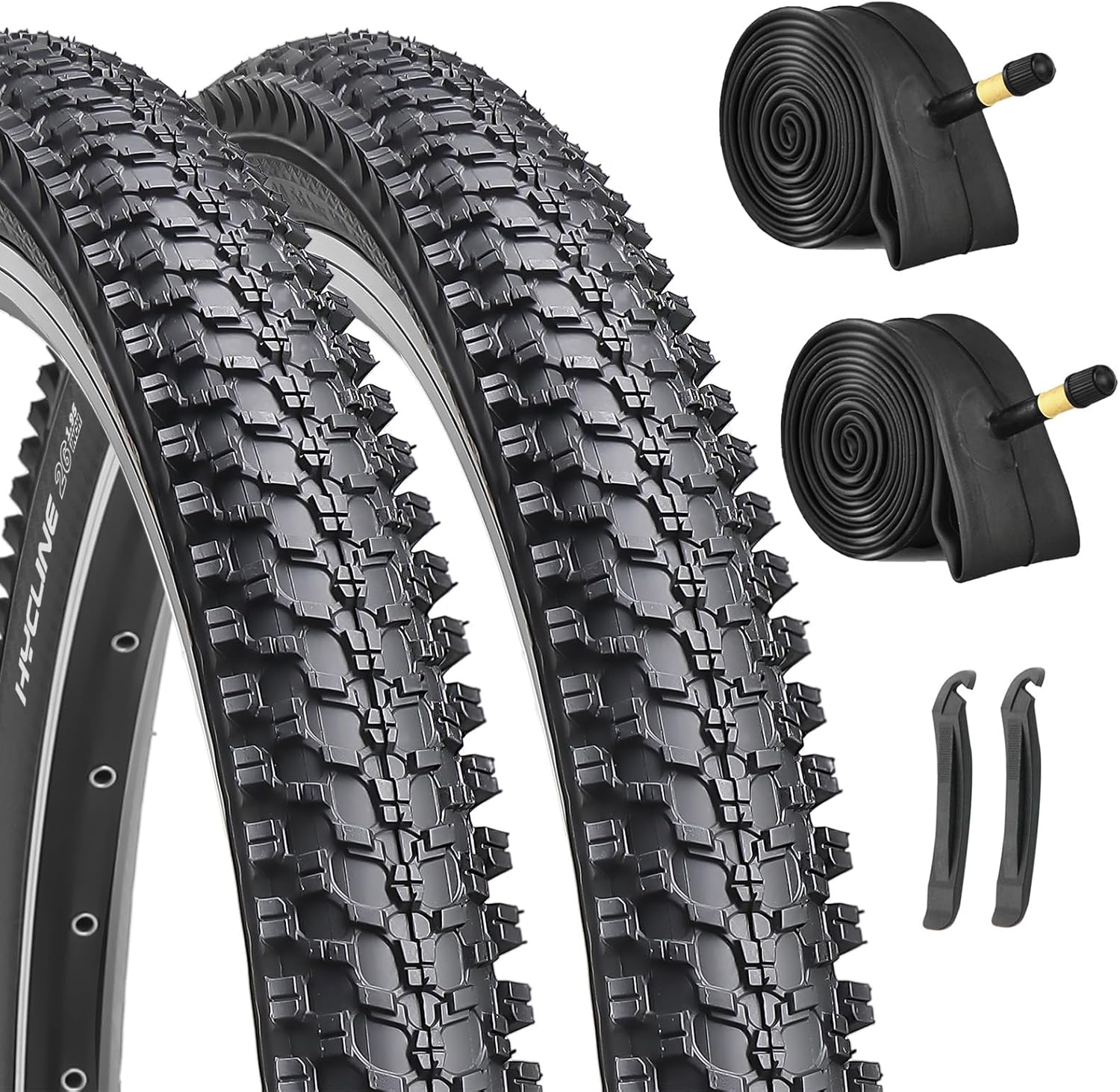 Hycline 2-Pack Mountain Bike Tires Set: 20/24/26/27.5-inch Folding Replacement