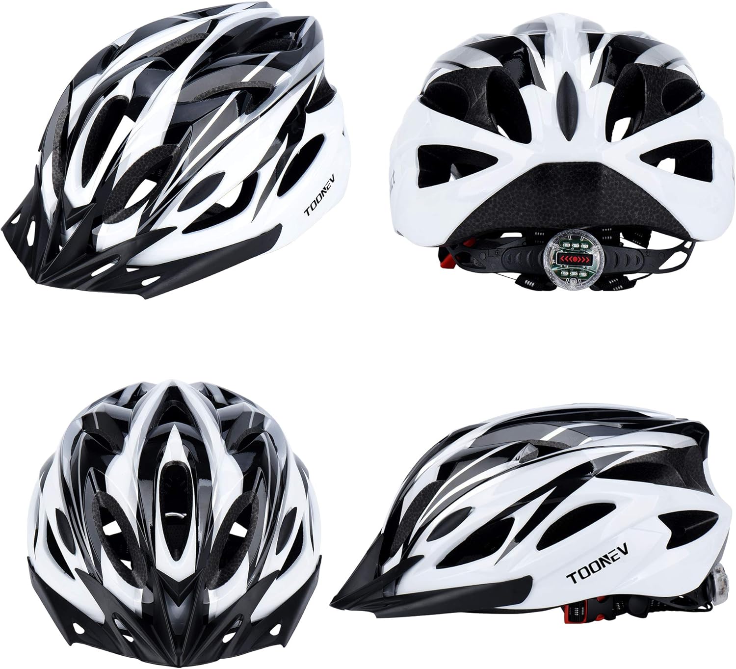 Adult Bike Helmet with Safety LED Light,Lightweight Integrally Sport Mountain - Image 6