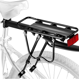 Rear Bike Rack,Bike Cargo Rack w/Fender & Large Size Reflective,Quick Release