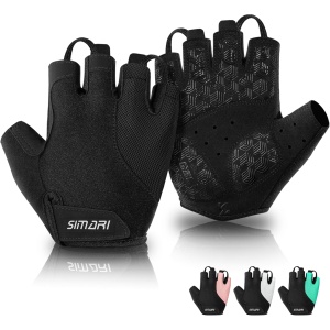 SIMARI Gel Pad Cycling Gloves with Shock-Absorbing/Grip/Breathable, Workout Bike