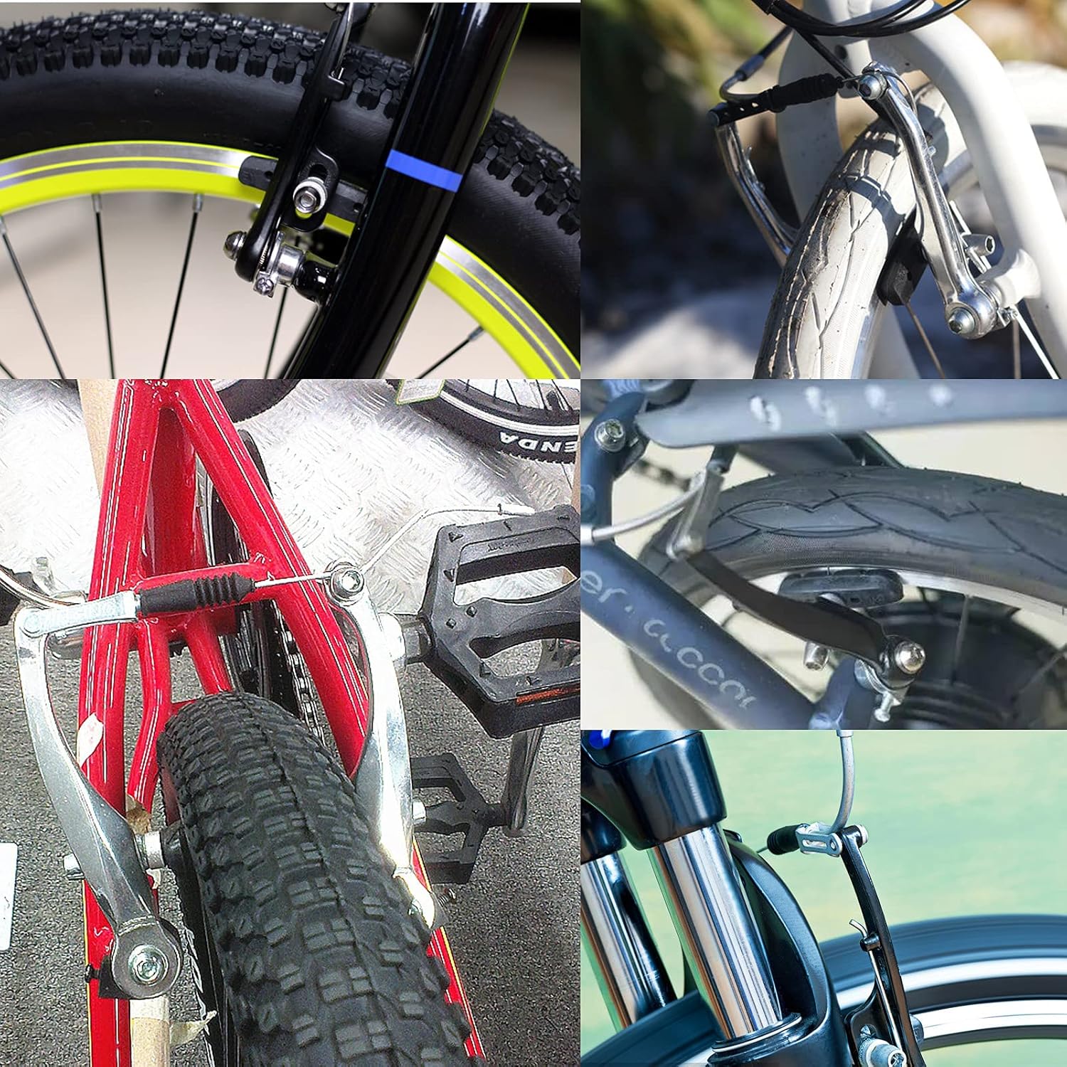 V-Type Bike Brake Set, Complete Universal Bike Front and Rear MTB Brake, Bicycle - Image 7