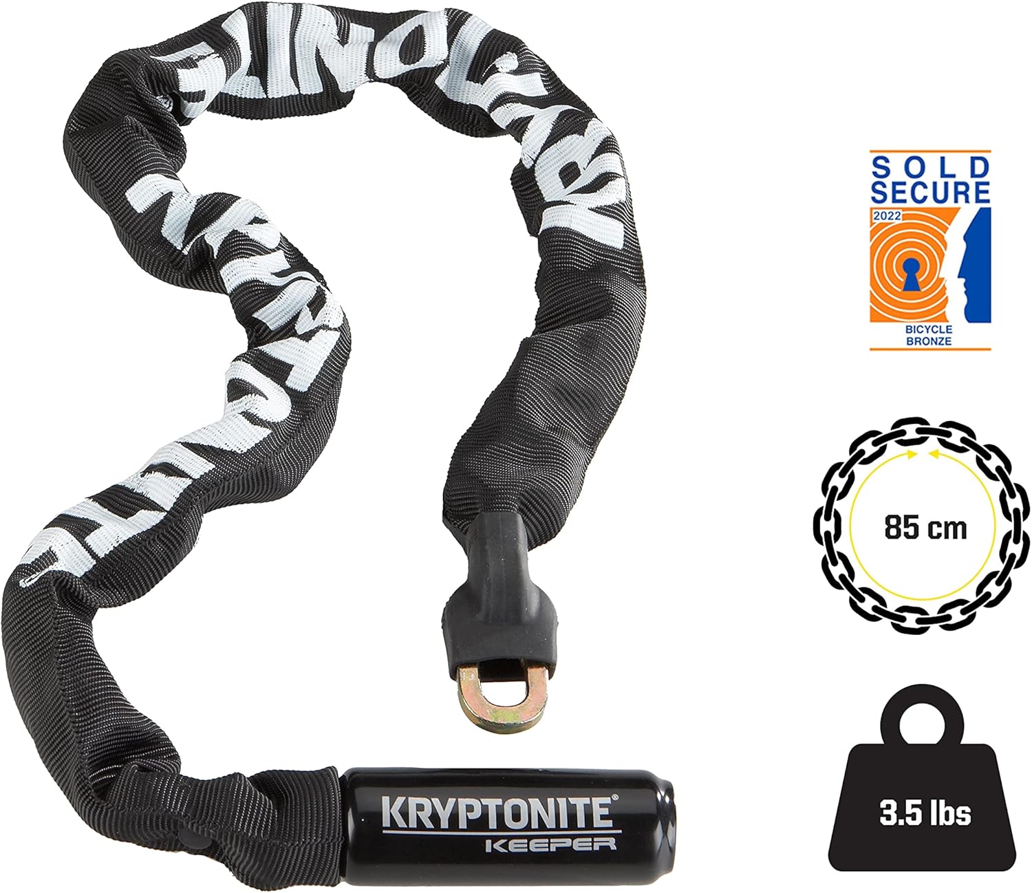 Kryptonite Keeper Integrated Chain Bicycle Lock - Image 4