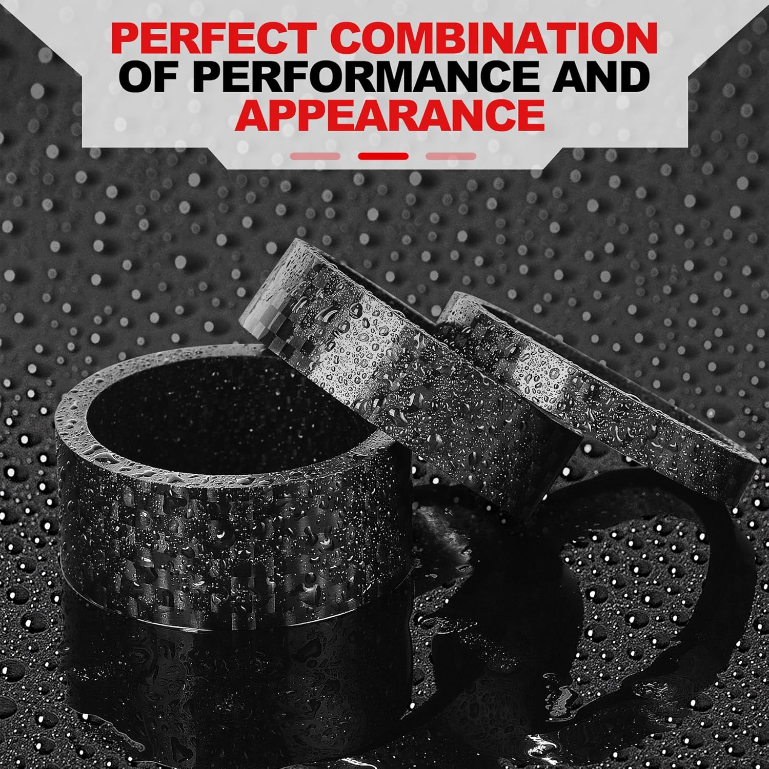 12 PCS Carbon Fiber Bike Headset Spacers, Bike Stem Spacers 1 1/8 Inch, 6 Sizes - Image 5
