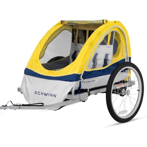 Schwinn Echo Child Bike Trailer, Max of 2 Children with Total Weight of 80 lbs.