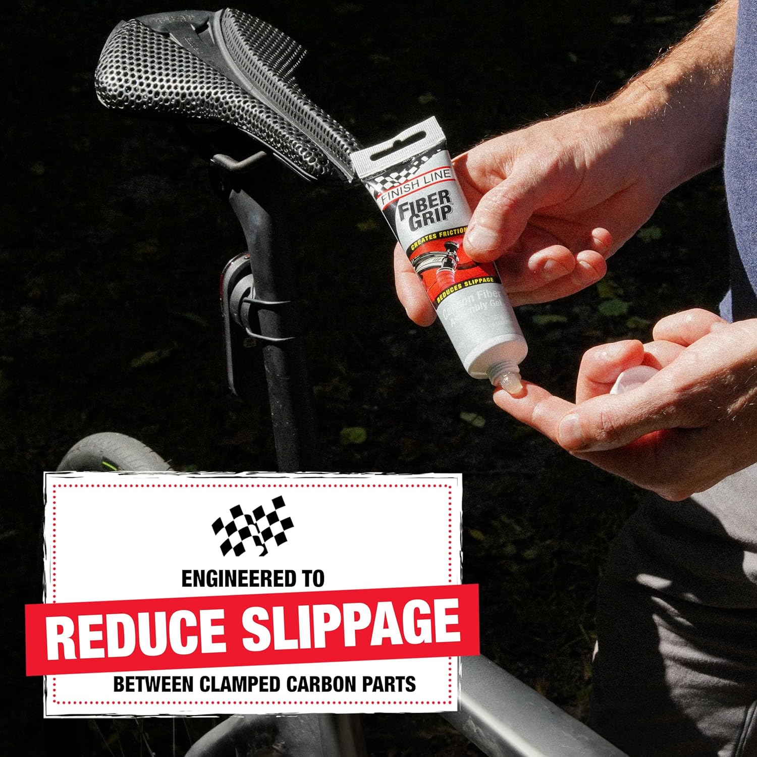 Finish Line Fiber Grip Carbon Fiber Bicycle Assembly Gel – Reduces Slippage - Image 2